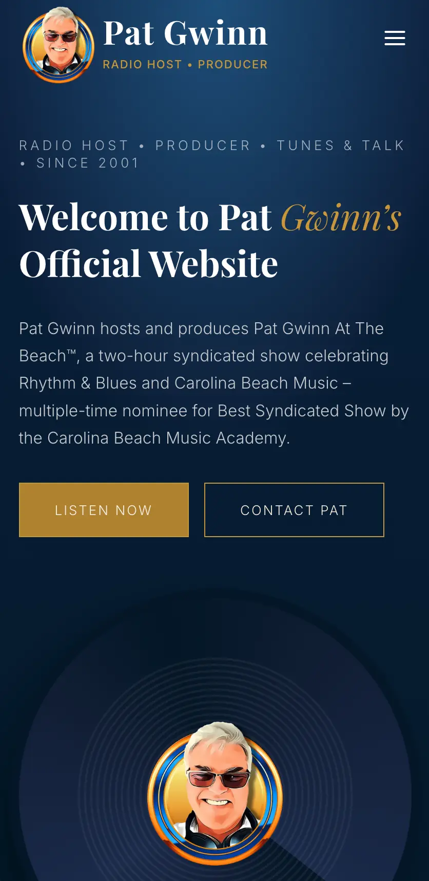 Mobile view of patgwinn.com