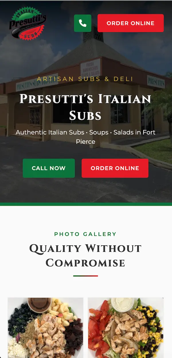 Mobile view of presuttisitaliansubs.com