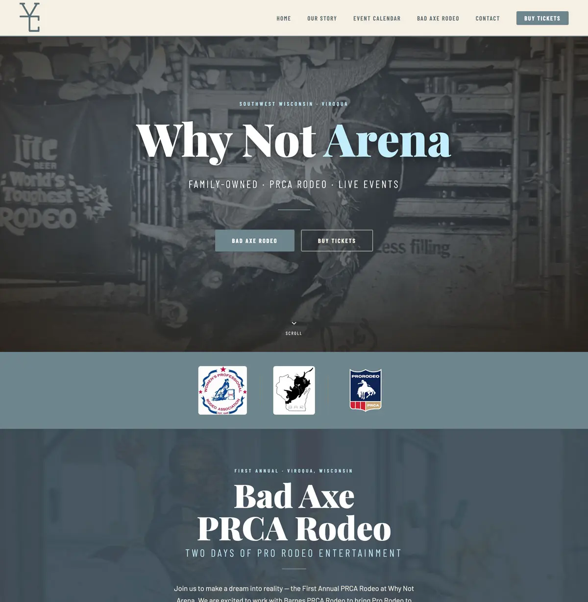 Screenshot of whynotarena.com